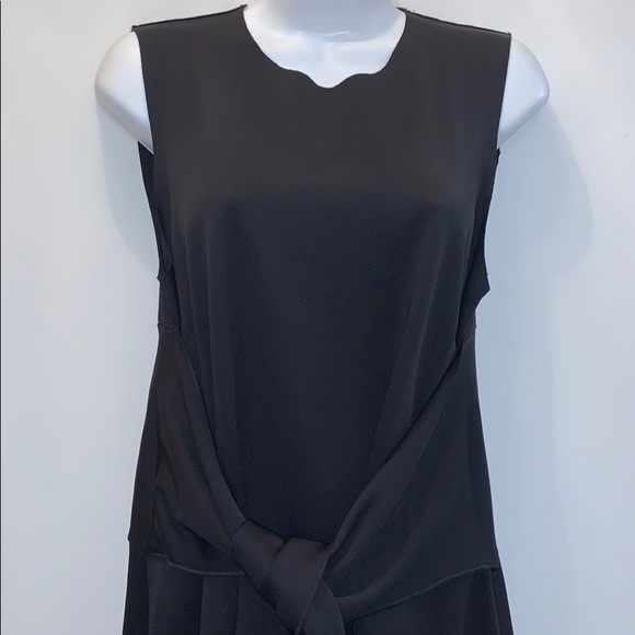 MAYA NEGRI Black Dress With Tie At Waist - Picture 3 of 11